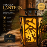 3x Animal Lantern Deer-Wolf-Eagle - Image 4