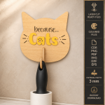 Pet Hair Roller Holder Laser Cut SVG Bundle | Lint Roller Organizer CNC Files | Pet Fur Remover Stand Template | Dog Cat Hair Cleaner Holder | Glowforge Ready Digital Download - Image 8