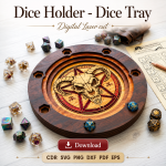Dice Tray SVG | DND Dice Holder Laser Cut File | RPG Dice Storage Box | Digital Download - Image 9