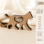 Personalized Pet Memorial Keepsake Box Laser Cut SVG | Custom Dog Cat Remembrance Box | Pet Loss Sympathy Gift | Memorial Photo Memory Box Template | CNC Glowforge Digital File - Image 7