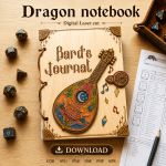 Dragon Notebook Laser Cut File | Fantasy Journal Cover SVG | Digital Download - Image 9