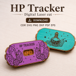 HP Tracker Laser Cut File | DND Health Tracker SVG | Digital Download - Image 9