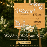 Wedding Welcome Sign Laser Cut File | Wedding Entrance Sign SVG | Digital Download - Image 9