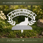 Pet Memorial Garden Stake Laser Cut File | Dog Cat Remembrance Yard Sign SVG | Personalized Pet Loss Grave Marker CNC Template | Angel Paw Memorial Decor - Image 7