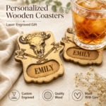 DND Dice Coasters SVG, Laser Cut Drink Coaster Template, Board Game Gift Digital File DXF PDF - Image 8