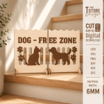 Pet Barrier Laser Cut SVG, 6mm Wooden Pet Gate File, Dog Safety Fence CNC Pattern, Indoor Pet Divider Digital Download - Image 8