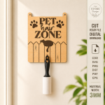 Pet Hair Roller Holder Digital File, Dog Cat Lint Roller Stand SVG, Pet Grooming Organizer Laser Cut DXF PDF EPS PNG - Image 8