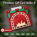 Christmas Money Holder SVG | Laser Cut Gift Card Holder File | Digital Download - Image 9