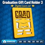 Graduation Money Holder SVG | Graduation Gift Card Holder Digital Download - Image 9