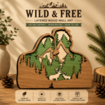 3D Layered Wood Wall Art Bundle – Multilayer Wooden Engraved Laser Cut Scene Set – Nature Inspired Home Decor Gift - Image 10