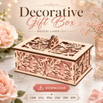 Decorative Gift Box SVG Bundle, Laser Cut Keepsake Box Files, DIY Gift Presentation Template - Image 8