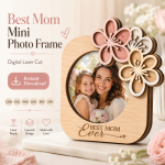 Mini Photo Frame SVG Bundle, Mother's Day Gift Template, Laser Cut Keepsake Frame Files - Image 9