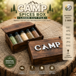 Travel Spice Box Bundle Laser Cut Files | 3D Spice Container SVG DXF | Glowforge CNC Woodworking Project | Digital Download - Image 5