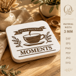Riser Trays Bundle Laser Cut SVG | Tiered Display Tray CNC Files | Wooden Riser Stand DXF PDF EPS Glowforge File - Image 8