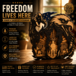 10x Pack Bundle Patriotic 3D Multilayer Wooden Laser Cut File, Usa NAVY Veteran American Soldier Military 4th Of July Svg Dxf Xtool Download - Image 5