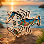 Lobster SVG, Layered Mandala, 3D Laser Cut - Image 3