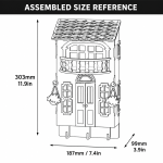 House Shaped Organizer Laser Cut Bundle, Wooden Home Storage Box SVG, Desk Organizer CNC Template, DXF PDF EPS Files - Image 6