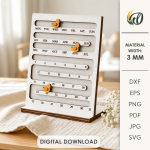 3D Calendar Laser Cut Bundle, Wooden Perpetual Calendar SVG, Desk Calendar CNC Template, DXF PDF EPS Files - Image 4