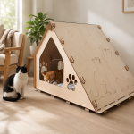 Cat House Laser Cut Bundle, 16 Wooden Cat Bed SVG DXF Files, 3mm Pet House CNC Template, Digital Download - Image 6
