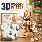 Duck Cartoon 3D Wood Puzzle Laser Cut - Image 2