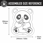 Animal LED Night Light Laser Cut Bundle, Wooden Animal Lamp SVG, Nursery Night Light CNC Template, DXF PDF EPS Files - Image 11