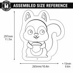 Animal LED Night Light Laser Cut Bundle, Wooden Animal Lamp SVG, Nursery Night Light CNC Template, DXF PDF EPS Files - Image 10