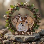 Friends Cartoon Mouse Head 3D Layered Wood Art, Multilayer Laser Cut Design, Cartoon Friends Wall Decor, CNC SVG File, Handmade Wooden Gift