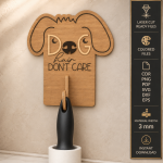 Pet Hair Roller Holder Laser Cut SVG Bundle | Lint Roller Organizer CNC Files | Pet Fur Remover Stand Template | Dog Cat Hair Cleaner Holder | Glowforge Ready Digital Download - Image 9