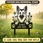 Custom Dog Memorial Stake, Personalized Pet Loss Garden Sign, Dog Grave Marker, Rainbow Bridge Sympathy Gift, Outdoor Pet Memorial Yard Decor - Image 9