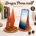 Dragon Phone Holder SVG | Laser Cut Phone Stand Template | Digital Download - Image 10