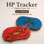 HP Tracker Laser Cut File | DND Health Tracker SVG | Digital Download - Image 10
