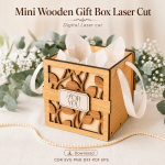 Mini Gift Box SVG | Wooden Box Laser Cut File | Digital Download | CDR SVG PNG DXF PDF EPS - Image 10