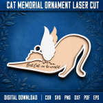 Cat Memorial Ornament Personalized | Pet Loss Sympathy Gift | Cat Remembrance Christmas Ornament | In Loving Memory Cat Keepsake | Custom Pet Memorial Decor - Image 9
