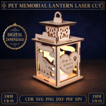 Pet Laser Cut SVG Bundle, Dog Cat House CNC Files, Pet Bed Template, Animal Wooden Decor, Glowforge Ready DXF EPS PDF - Image 9