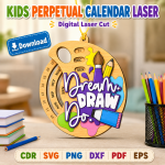 Kids Perpetual Calendar SVG | Laser Cut Montessori Calendar File | Digital Download - Image 10