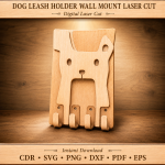 Dog Leash Hanger Wall Mounted | Pet Leash Holder Organizer with Hooks | Entryway Dog Collar Rack & Key Holder | Dog Lover Gift Idea - Image 8