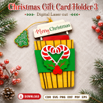 Christmas Money Holder SVG | Laser Cut Gift Card Holder | Digital Download - Image 10