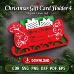 Christmas Money Holder SVG | Laser Cut Gift Card Holder File | Digital Download - Image 10