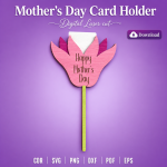 Mother's Day Gift Card Holder SVG | Laser Cut Mom Gift File | Digital Download - Image 10