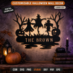 Custom Halloween Wall Sign SVG | Personalized Haunted Decor Laser Cut File | Spooky Home Wall Art DXF PDF Digital Download - Image 9