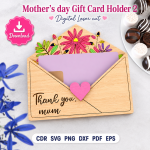 Mom Gift Card Holder SVG | Mother's Day Laser Cut File | Digital Download - Image 10