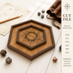 Dice Holder Laser Cut SVG, Dice Tray Template, DnD Dice Storage Box, Tabletop Game Accessory, CNC Glowforge Digital Files - Image 9