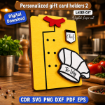Custom Gift Card Holder SVG | Personalized Laser Cut File | Digital Download - Image 10
