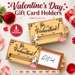 Valentine Gift Card Holder SVG | Valentine's Day Laser Cut File | Digital Download - Image 10
