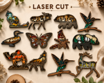 Wild Animals Bundle SVG Files | 3D Layered Wood Art | Laser Cut Animal Scenes | Glowforge xTool LightBurn Digital Download