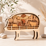 HUGE Bundle 3D Animal Multilayer Wooden Engraved | Laser Cut SVG DXF Files | Farm & Wildlife Animals | CNC, Glowforge, Cricut - Image 11