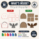 Dragon Desk Organizer SVG Bundle, Fantasy Desk Storage Laser Cut Files, Instant Download - Image 9
