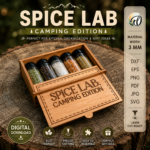 Travel Spice Box Bundle Laser Cut Files | 3D Spice Container SVG DXF | Glowforge CNC Woodworking Project | Digital Download - Image 6