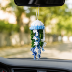 Flower Jellyfish Crochet Pattern PDF, Car Hanging Crochet Pattern, Floral Amigurumi Ornament, Nursery Decor Tutorial - Image 7