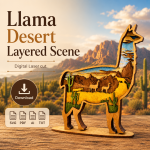 Llama SVG, 3D Layered Mandala, Farmhouse Decor, Glowforge Laser Art
